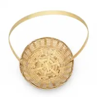 Корзина плетеная 20 х 20 х _ см, ручка h=21 см натуральный (К 1224600)