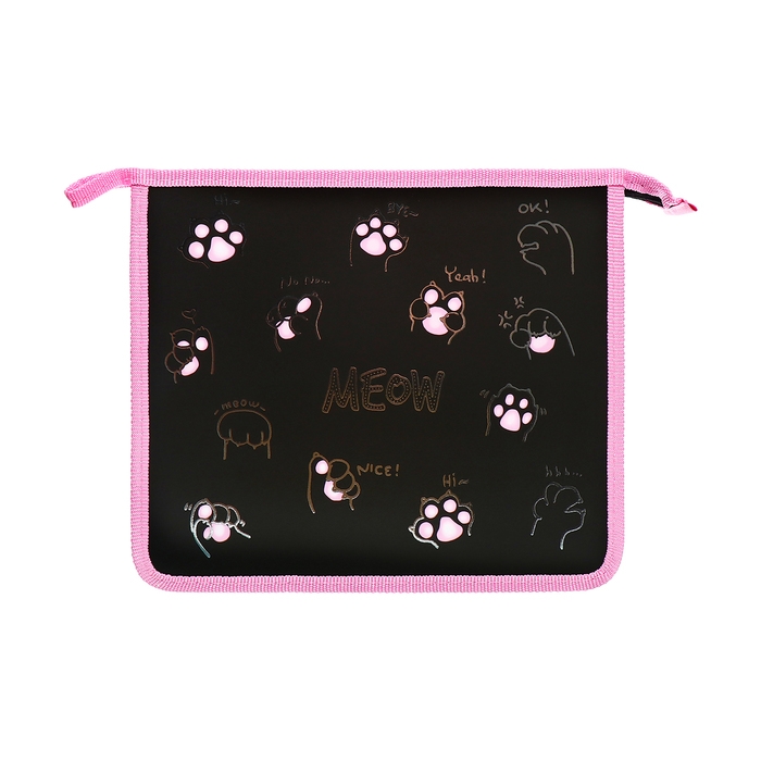 Папка д/тетрадей А5 молния сверху пластик 205*240 ПТ 73-12 дев Эмодзи лапки фольга 72733 Папка д/тетрадей А5 молния сверху пластик 205*240 ПТ 73-12 дев Эмодзи лапки фольга 72733