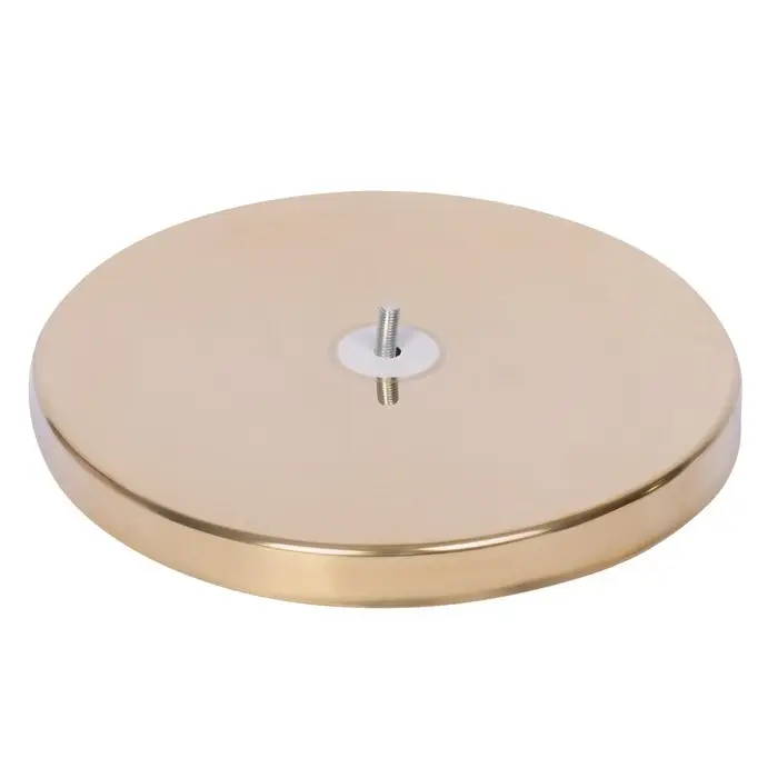 Стойка ограждения золотая, высота 95 см, d=5.1 см, напольный d=32 см Стойка ограждения золотая, высота 95 см, d=5.1 см, напольный d=32 см