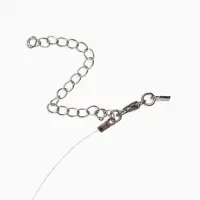 Колье на леске "Капля росы", цвет былй в серебре Колье на леске "Капля росы", цвет былй в серебре