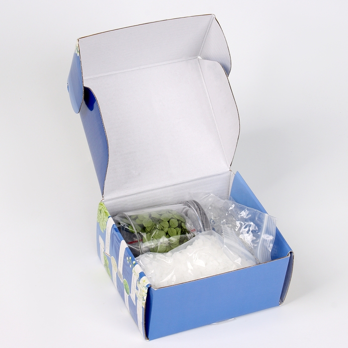 Свеча своими руками. Создание ароматической свечи с сухоцветами «Зеленое яблоко», набор для творчества Свеча своими руками. Создание ароматической свечи с сухоцветами «Зеленое яблоко», набор для творчества