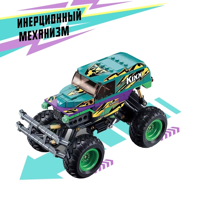 Конструктор внедорожник &laquo;Бигфут&raquo; Sluban Механо, инерционный, 252 детали, 6+