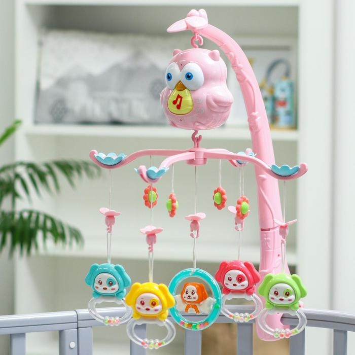 Мобиль музыкальный на кроватку «Совушка», проектор, пульт, цвет и виды МИКС Мобиль музыкальный на кроватку «Совушка», проектор, пульт, цвет и виды МИКС