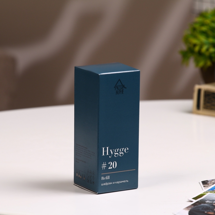 Наполнитель для ароматического диффузора Хюгге #20 Шафран и карамель 100 мл Наполнитель для ароматического диффузора Хюгге #20 Шафран и карамель 100 мл