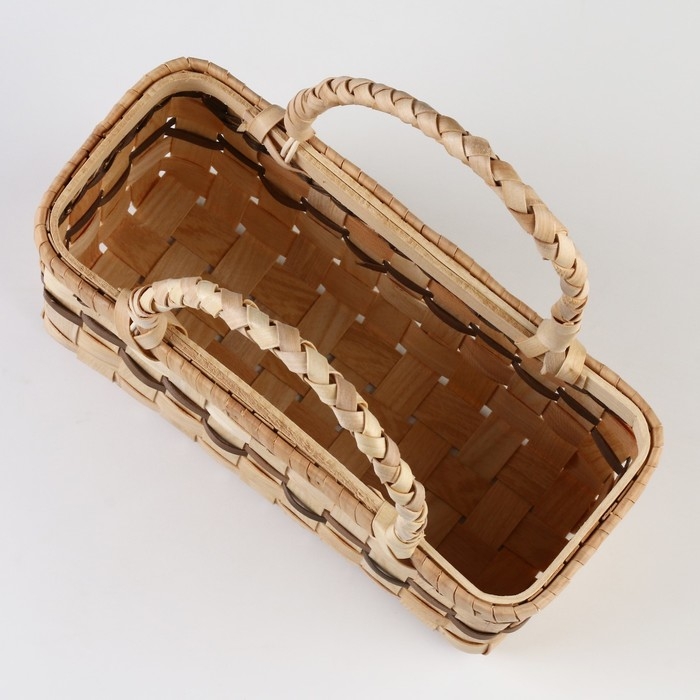 Корзина плетеная, 27,5 x 11 x 13/26 см, секвойя Корзина плетеная, 27,5 x 11 x 13/26 см, секвойя