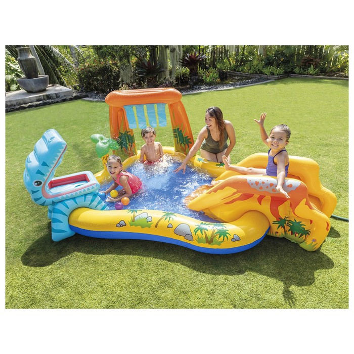 Игровой центр «Динозавр», с распылителем, 249 х 191 х 109 см, от 2 лет, 57444NP INTEX Игровой центр «Динозавр», с распылителем, 249 х 191 х 109 см, от 2 лет, 57444NP INTEX