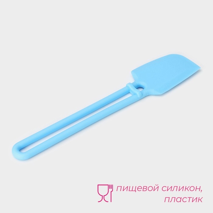 Лопатка Доляна «Дуэт», 27,5×5,5×1 см, цвет голубой