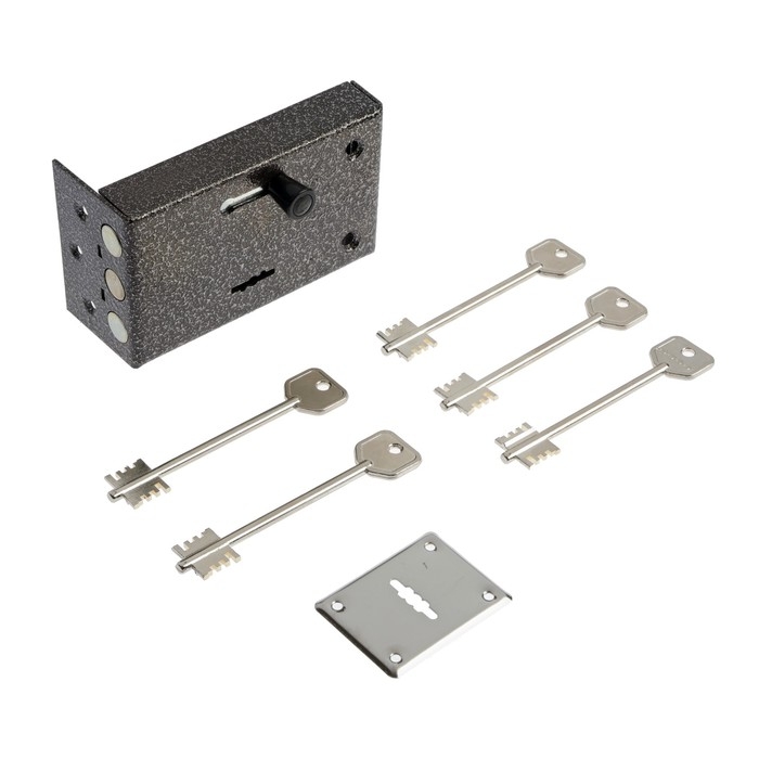 Замок накладной Замок накладной "Сенат" ЗНС3-5 (130) Соболь, б/о, 5 ключей