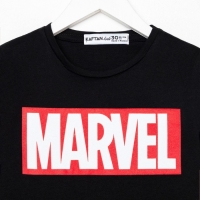 Футболка с длинным рукавом Marvel, рост 110-116, черный