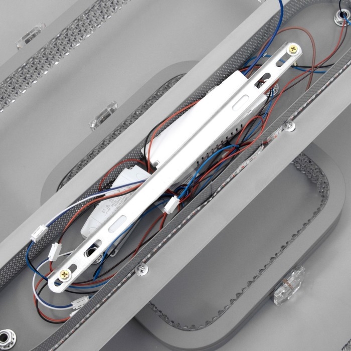 Люстра с ПДУ Люстра с ПДУ "Люминара" 2хLED 106Вт 3000-6000К RGB серый золотой 50х47х16см