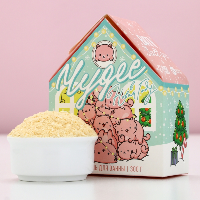 Соль для ванны «Чудес!», 300 г, аромат сочного персика, Новый Год Соль для ванны «Чудес!», 300 г, аромат сочного персика, Новый Год