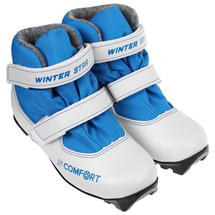 Ботинки лыжные детские Winter Star comfort kids, NNN, р. 28, цвет белый/синий Ботинки лыжные детские Winter Star comfort kids, NNN, р. 28, цвет белый/синий