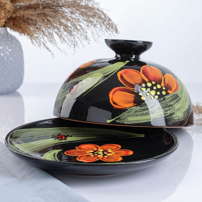 Блинница - хлебница  Блинница - хлебница "Застолье" 1,8л / 15х24см, божья коровка