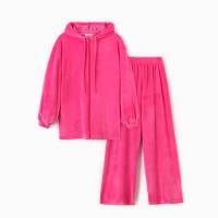 Костюм женский (толстовка и брюки) KAFTAN Plushy р. 52-54, фуксия