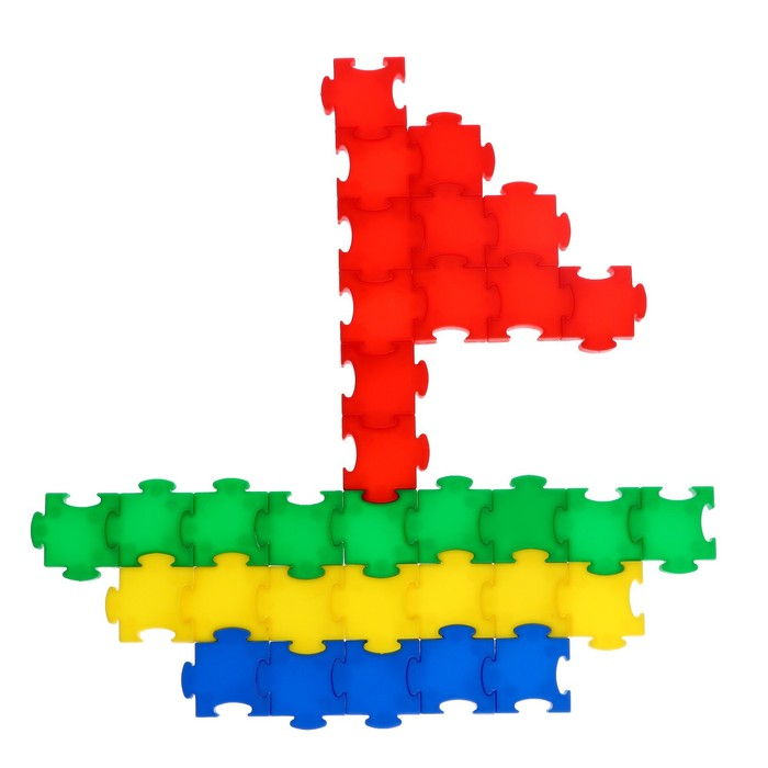 Конструктор обучающий «Умные пазлы», 138 деталей, набор карточек Конструктор обучающий «Умные пазлы», 138 деталей, набор карточек