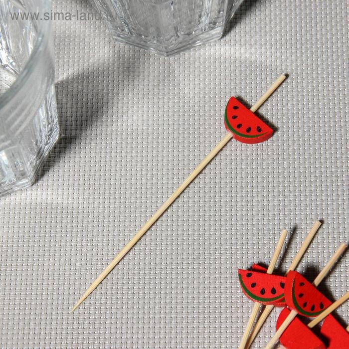 Шпажки Доляна «Сочный арбуз», 12 см, набор 25 шт Шпажки Доляна «Сочный арбуз», 12 см, набор 25 шт