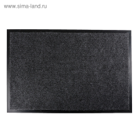Коврик придверный влаговпитывающий Tuff, 60×90 см, цвет серый