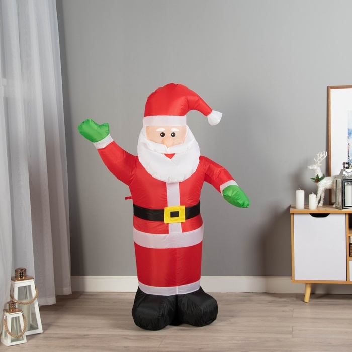 Надувная фигура  Надувная фигура "Дед Мороз" светится, 120 см