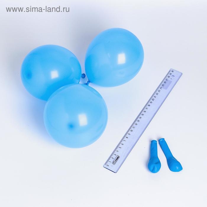 Шар латексный 5 Шар латексный 5", пастель, набор 100 шт., водные бомбочки, цвет голубой