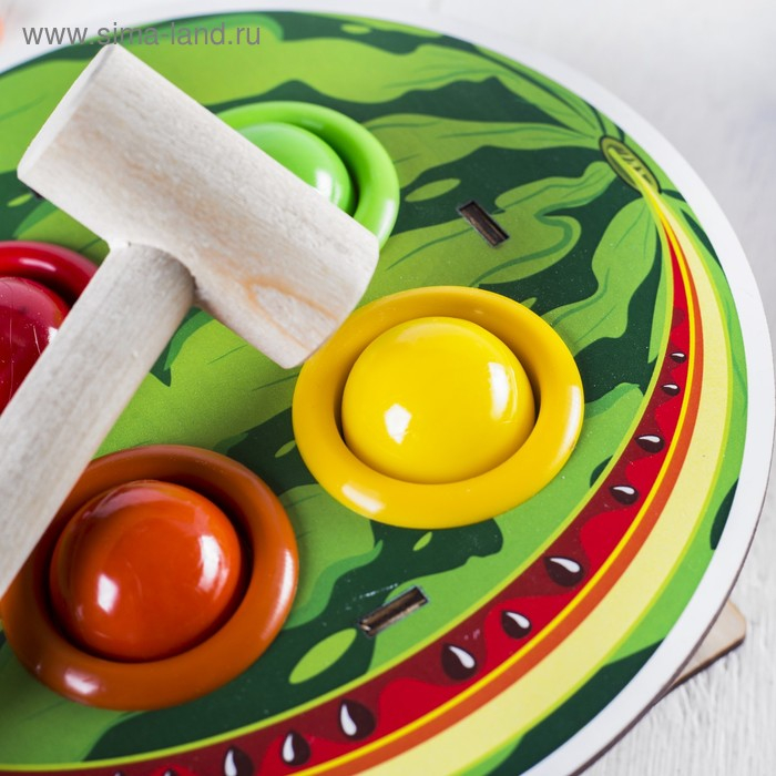 Стучалка-сортер «Арбуз», с молотком Стучалка-сортер «Арбуз», с молотком