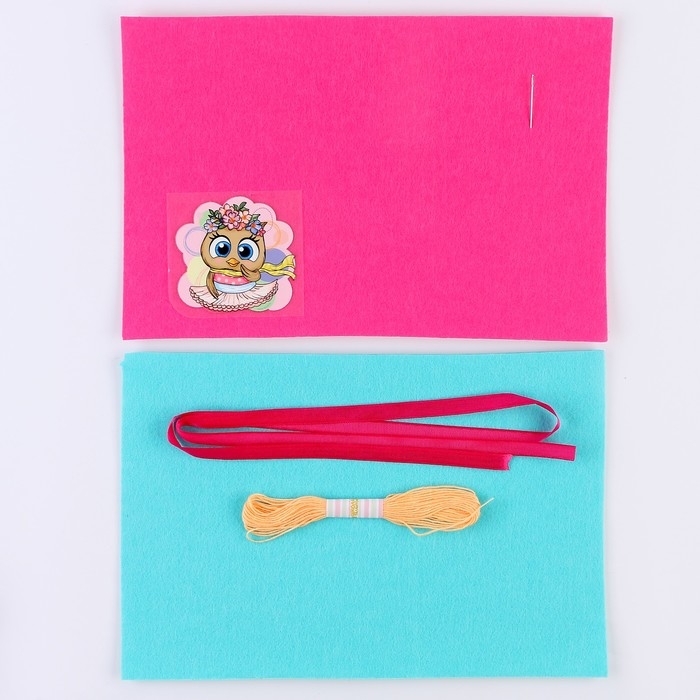 Набор для создания шкатулки из фетра «Птичка» Набор для создания шкатулки из фетра «Птичка»