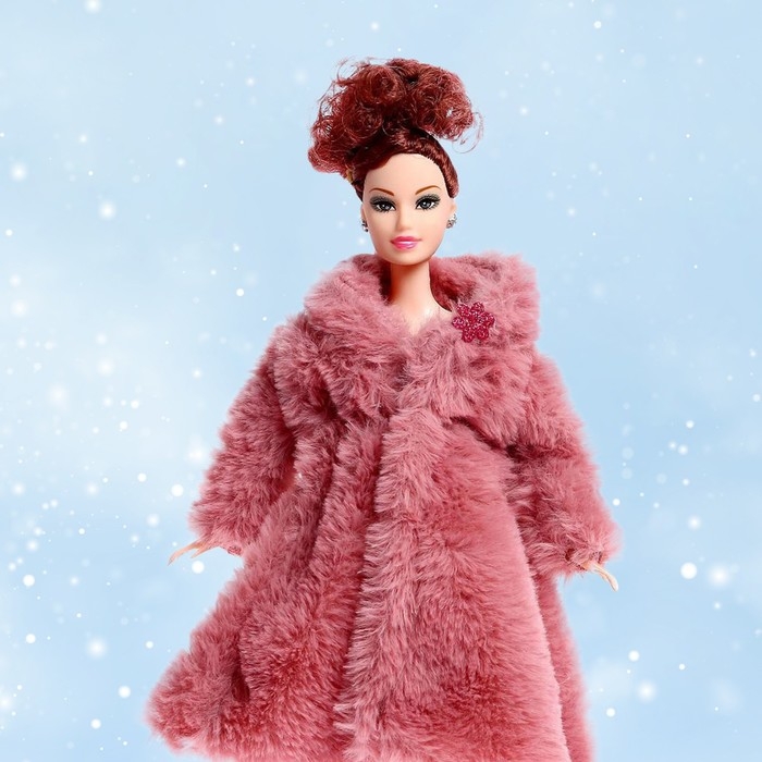 Кукла-модель «Инна» в шубе, цвет коричневый Кукла-модель «Инна» в шубе, цвет коричневый