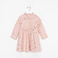 Платье детское KAFTAN "Сердечки", р. 32 (110-116), розовый