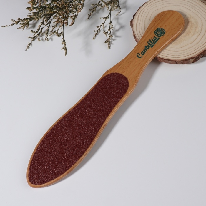 Тёрка для ног, наждачная, двусторонняя, 26,5 см, деревянная Тёрка для ног, наждачная, двусторонняя, 26,5 см, деревянная