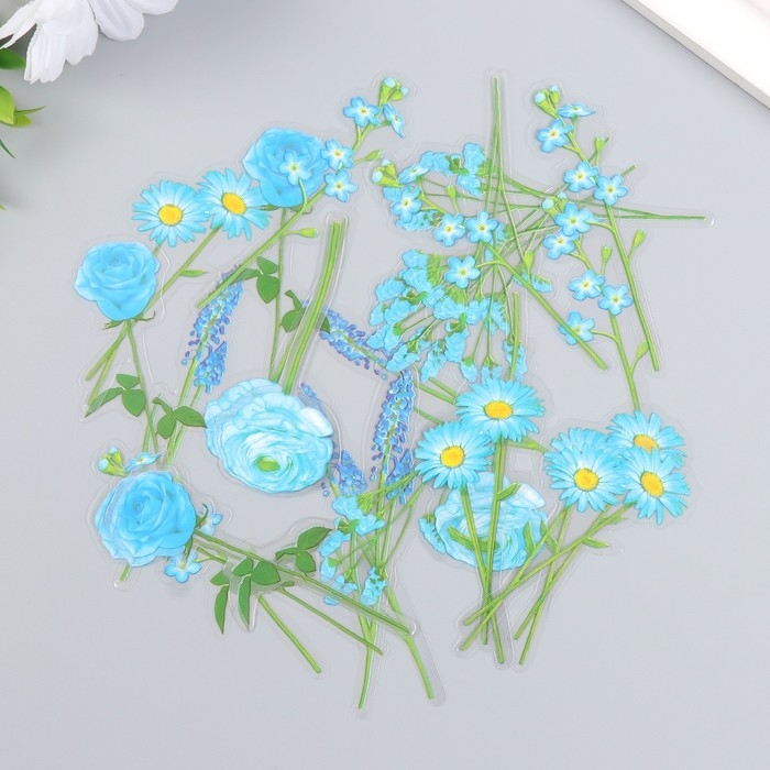 Набор наклеек Набор наклеек "Цветы. Королевская мята" 30 шт 8,5х11 см