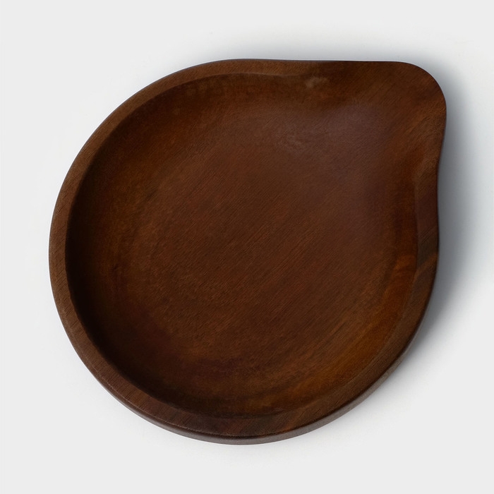 Подставка под ложку, 11,5×13,5×2,5 см, акация Подставка под ложку, 11,5×13,5×2,5 см, акация