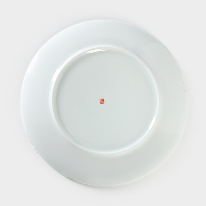 Тарелка фарфоровая «Сафари. Жираф», d=24 см, цвет белый Тарелка фарфоровая «Сафари. Жираф», d=24 см, цвет белый