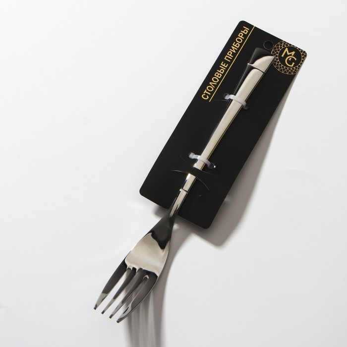 Вилка столовая из нержавеющей стали Magistro «Виконт», h=20,6 см, цвет серебряный Вилка столовая из нержавеющей стали Magistro «Виконт», h=20,6 см, цвет серебряный