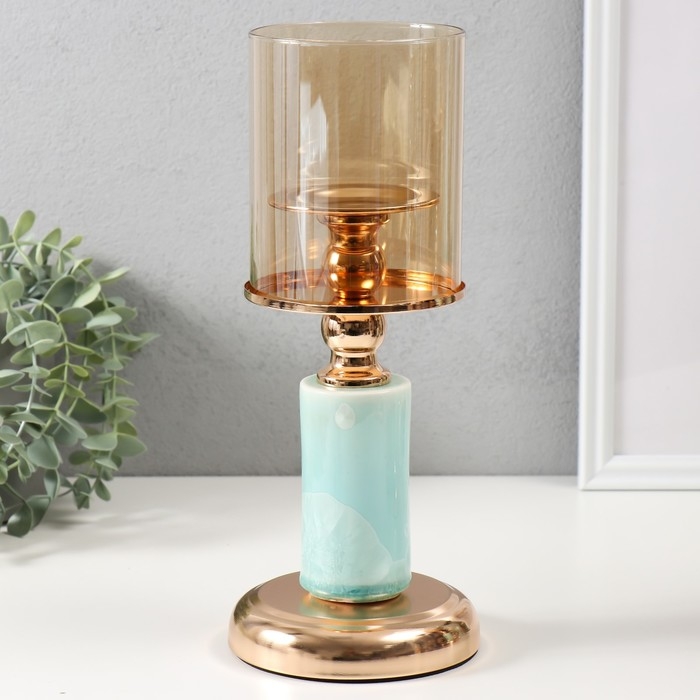 Подсвечник металл на 1 свечу d=8 см Подсвечник металл на 1 свечу d=8 см "Валери" 12х12х28,5 см