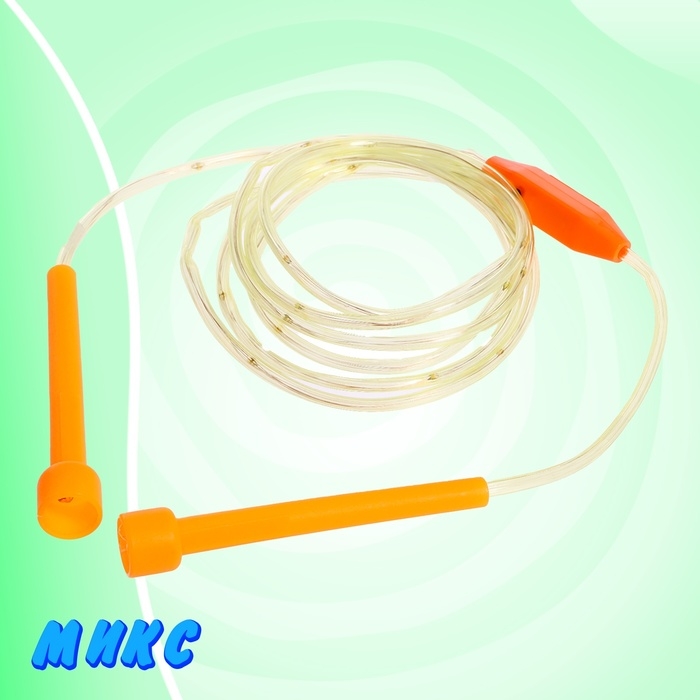 Скакалка детская «Кузнечик», световые эффекты, цвет МИКС Скакалка детская «Кузнечик», световые эффекты, цвет МИКС