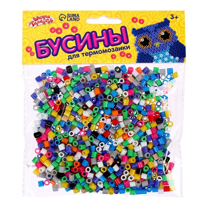Бусины для термомозаики, набор 50 гр, цвета МИКС, диаметр бусины 5 мм Бусины для термомозаики, набор 50 гр, цвета МИКС, диаметр бусины 5 мм