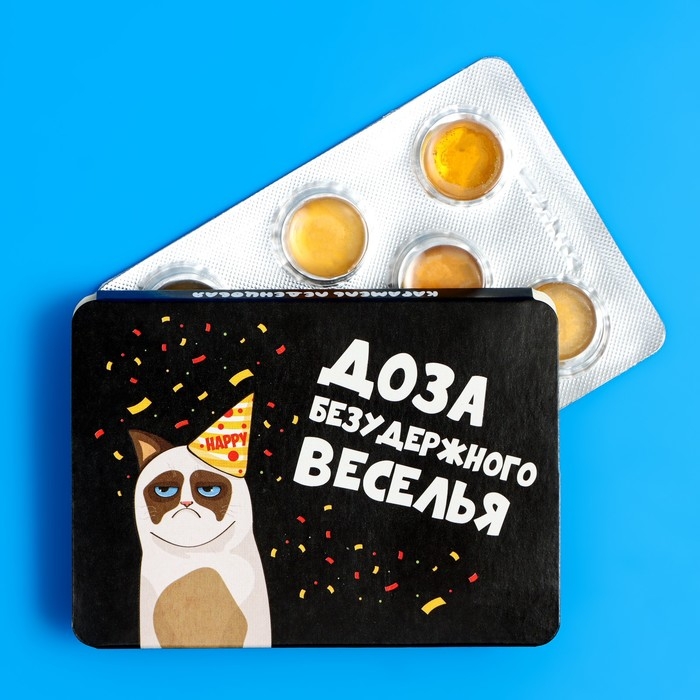 Леденцы "Доза веселья" со вкусом мёда и лимона, 16 г