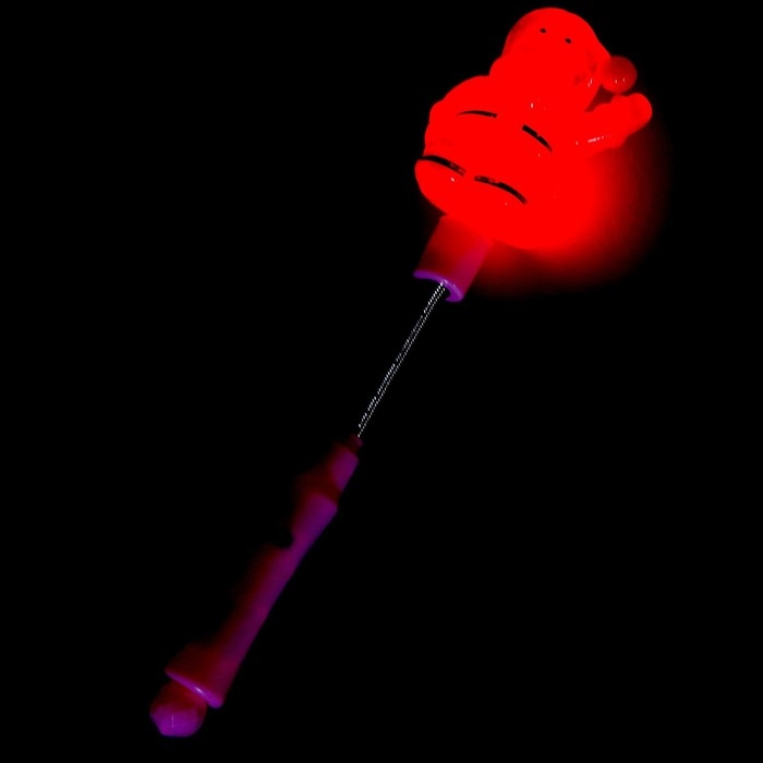 Световая палочка &laquo;Дед Мороз&raquo;, на пружине, цвета МИКС