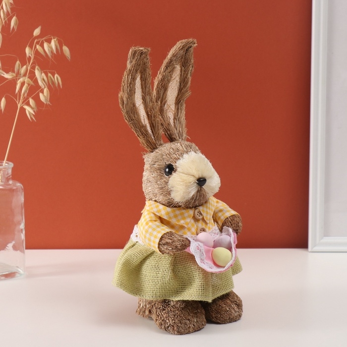Декор Декор "Зайка с яичками в переднике" 13х17х30 см