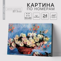 Картина по номерам на холсте с подрамником «Хризантемы» Клод Моне, 40 х 50 см