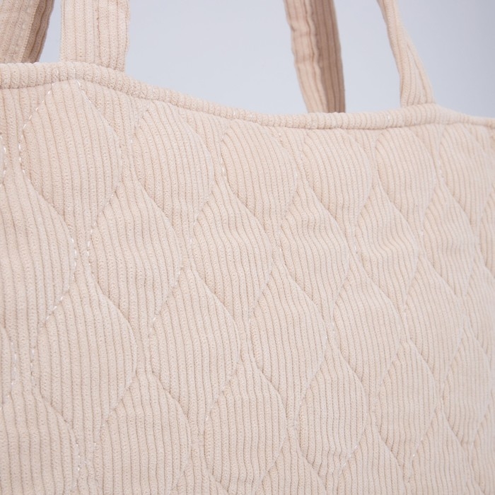 Сумка-тоут на молнии, цвет бежевый