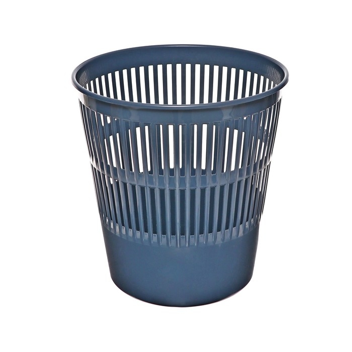 Корзина для бумаг 9 литров, ErichKrause Classic, сетчатая, пластиковая, серая Корзина для бумаг 9 литров, ErichKrause Classic, сетчатая, пластиковая, серая