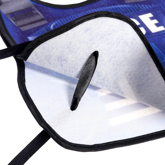 Набор полицейского «Патрульный», с текстильным жилетом, 9 предметов Набор полицейского «Патрульный», с текстильным жилетом, 9 предметов