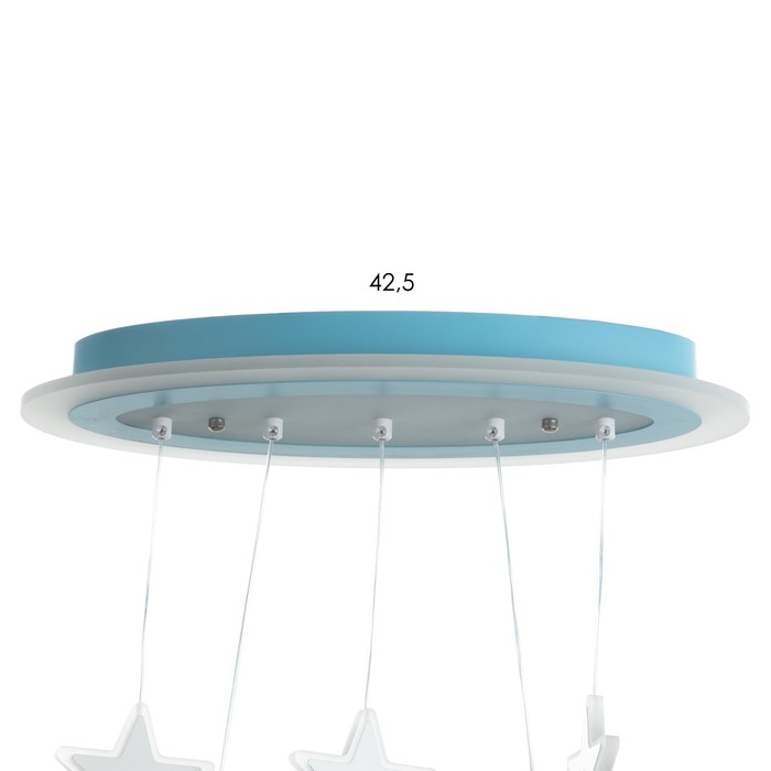 Люстра Люстра "Мотоцикл" LED 54Вт 4000К голубой 57х23х68 см BayerLux