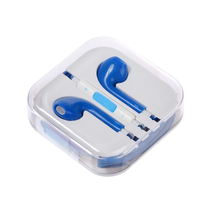 Наушники Luazon RX-13, вкладыши, микрофон, золотистые