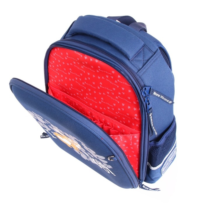 Рюкзак каркасный 36 х 28 х 17 см, + пенал, Bruno Visconti Рюкзак каркасный 36 х 28 х 17 см, + пенал, Bruno Visconti "Корги"