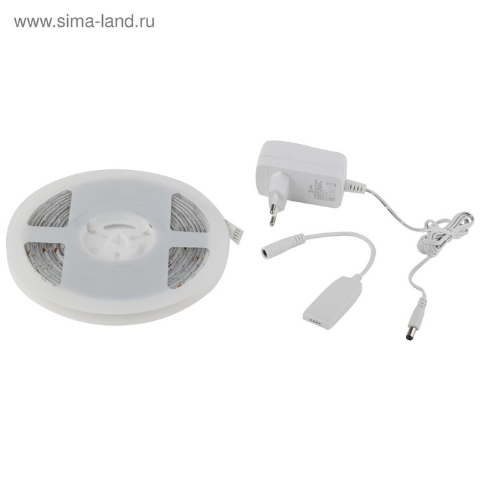 Комплект светодиодной ленты «Эра» 5 м, IP65, SMD5050, 30 LED/м, 12 В, Wi-Fi, RGB