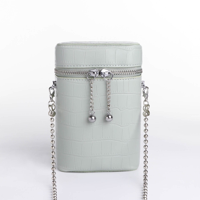 Сумка кросс-боди, отдел на молнии, длинный ремень, цвет зелёный Сумка кросс-боди, отдел на молнии, длинный ремень, цвет зелёный