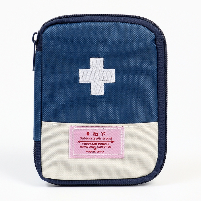 Аптечка походная, синяя 15х12см Аптечка походная, синяя 15х12см