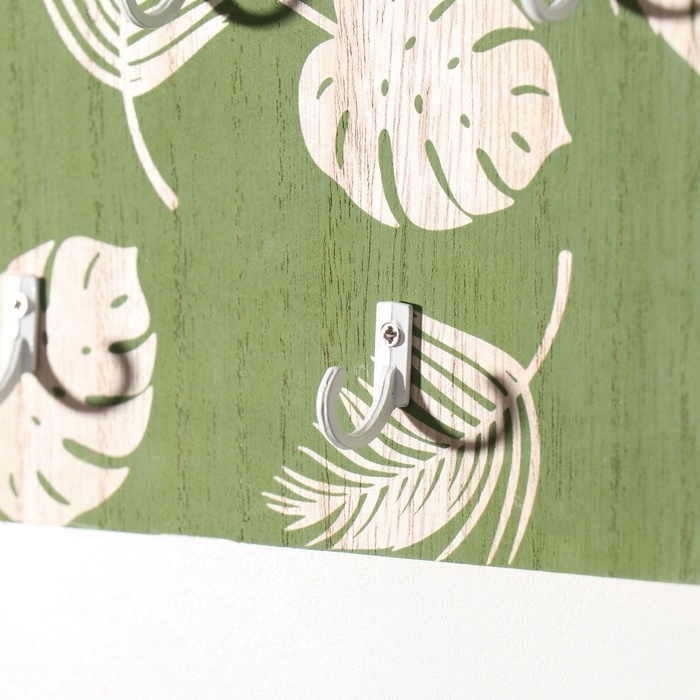 Крючки декоративные дерево Крючки декоративные дерево "Пальмовые листья. Дом" 2,5х20,2х28,8 см