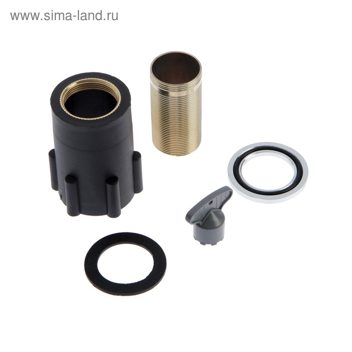 Смеситель для раковины Accoona A90122, однорычажный, латунь, с гайкой, хром Смеситель для раковины Accoona A90122, однорычажный, латунь, с гайкой, хром